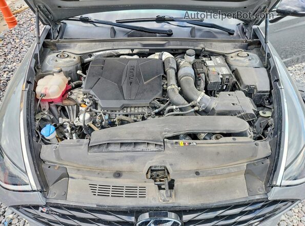 5NPEK4JC0NH150488 2022 HYUNDAI SONATA Gray Widok wnętrza z tyłu