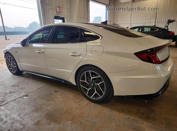 5NPEK4JC2MH106572 2021 HYUNDAI SONATA White Հետևի ձախ