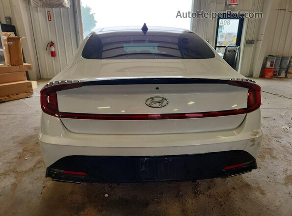 5NPEK4JC2MH106572 2021 HYUNDAI SONATA White Հետևի տեսք