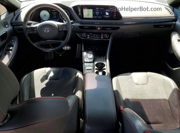 5NPEK4JC2MH111643 2021 HYUNDAI SONATA Charcoal წინა პანელის ხედი
