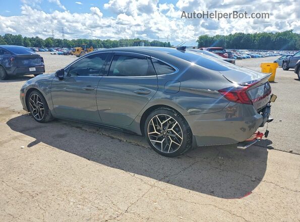 5NPEK4JC3MH105866 2021 HYUNDAI SONATA Gray უკანა მარცხენა