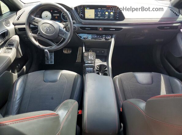5NPEK4JC3MH105866 2021 HYUNDAI SONATA Gray წინა პანელის ხედი