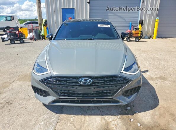 5NPEK4JC3MH105866 2021 HYUNDAI SONATA Gray წინა ხედი