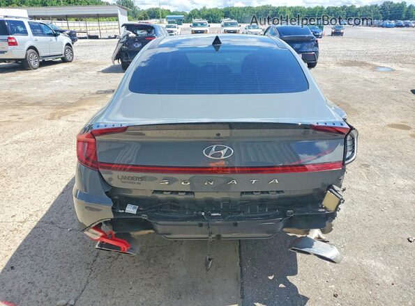 5NPEK4JC3MH105866 2021 HYUNDAI SONATA Gray უკანა ხედი