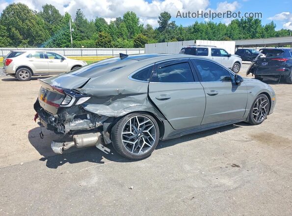 5NPEK4JC3MH105866 2021 HYUNDAI SONATA Gray უკანა მარჯვენა