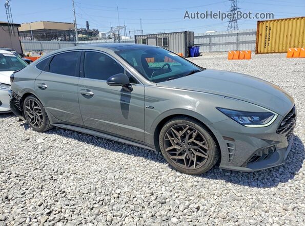 5NPEK4JC3MH127463 2021 HYUNDAI SONATA Gray Առջևի աջ