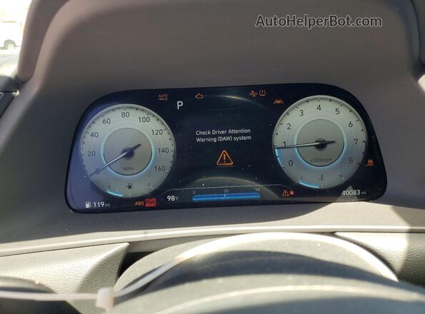 5NPEK4JC3MH127463 2021 HYUNDAI SONATA Gray Սարքավորումների վահանակի տեսք