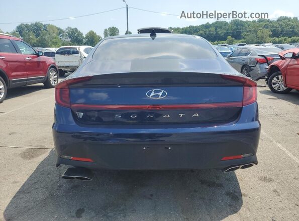 5NPEK4JC4NH149358 2022 HYUNDAI SONATA Blue Vista trasera