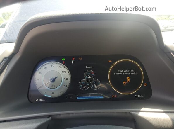 5NPEK4JC4NH149358 2022 HYUNDAI SONATA Blue Vista del cuadro de instrumentos