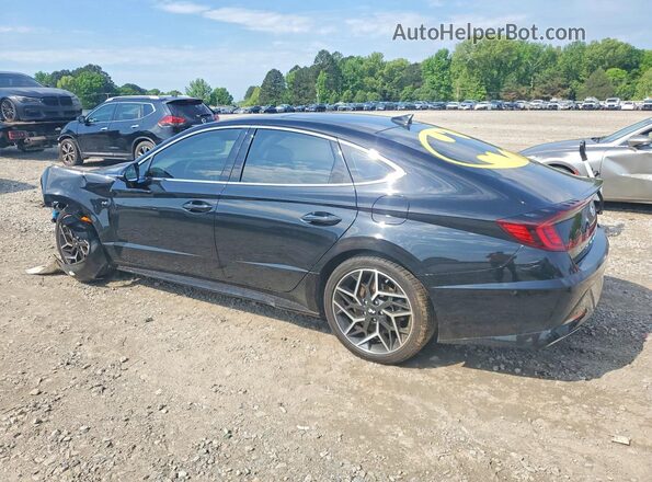 5NPEK4JC5MH127786 2021 HYUNDAI SONATA Black Հետևի ձախ