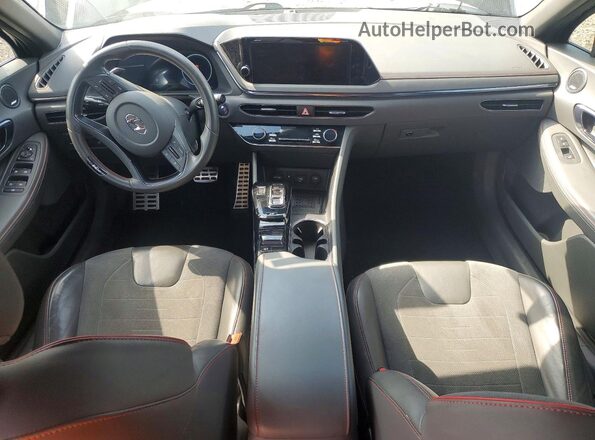 5NPEK4JC5MH127786 2021 HYUNDAI SONATA Black Առջևի վահանակի տեսք