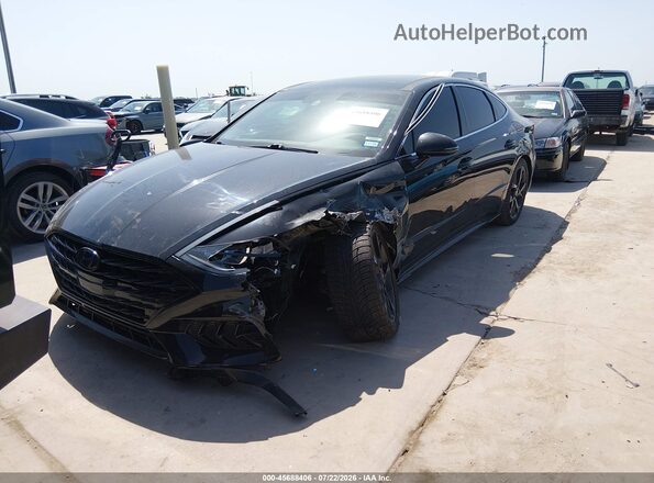 5NPEK4JC5NH146288 2022 HYUNDAI SONATA Black Front left