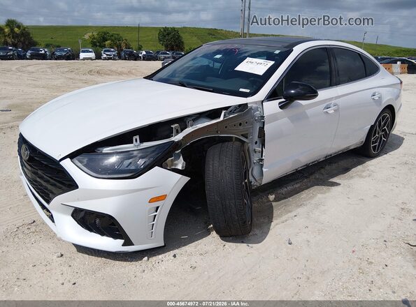 5NPEK4JC6MH131698 2021 HYUNDAI SONATA White Front view