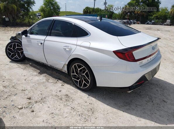 5NPEK4JC6MH131698 2021 HYUNDAI SONATA White Rear left