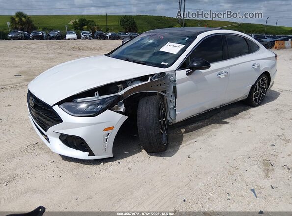 5NPEK4JC6MH131698 2021 HYUNDAI SONATA White Front left