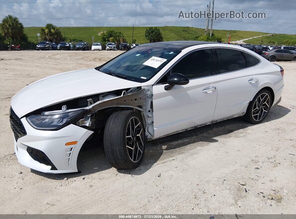 5NPEK4JC6MH131698 2021 HYUNDAI SONATA White 