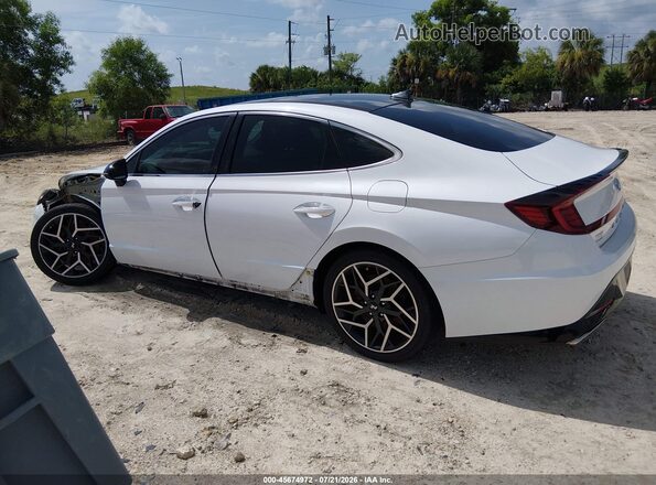 5NPEK4JC6MH131698 2021 HYUNDAI SONATA White 