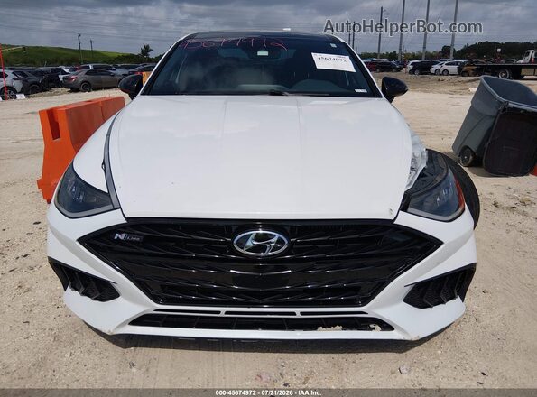 5NPEK4JC6MH131698 2021 HYUNDAI SONATA White Rear interior view