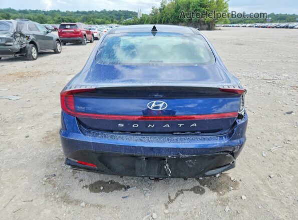 5NPEK4JC7MH131709 2021 HYUNDAI SONATA Blue Հետևի տեսք