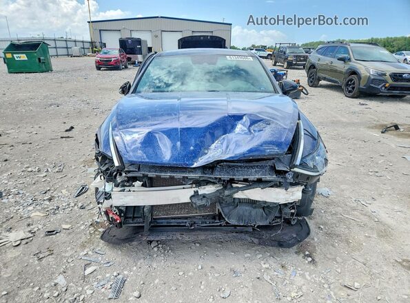 5NPEK4JC7MH131709 2021 HYUNDAI SONATA Blue Դիմացի տեսք