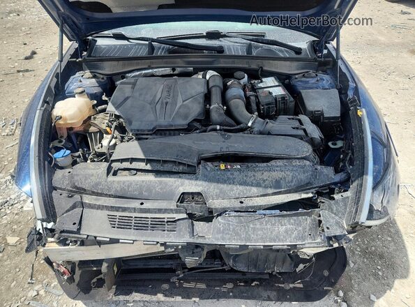 5NPEK4JC7MH131709 2021 HYUNDAI SONATA Blue Սալոնի հետևի տեսք
