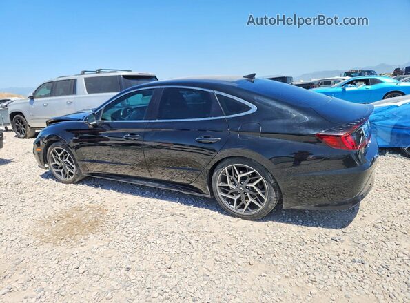 5NPEK4JC9MH105516 2021 HYUNDAI SONATA Black Задня ліва чверть