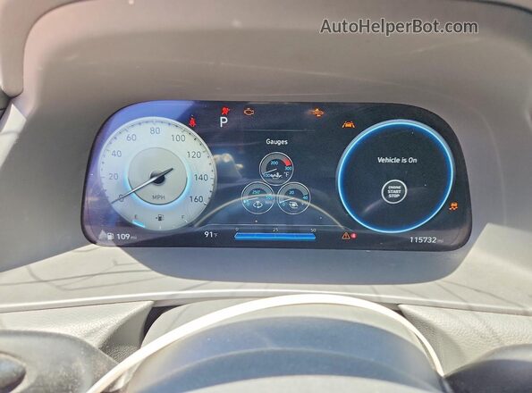 5NPEK4JC9MH105516 2021 HYUNDAI SONATA Black Вид щитка приладів