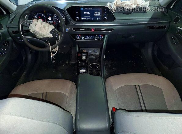 5NPEL4JA0MH115573 2021 HYUNDAI SONATA White Առջևի վահանակի տեսք