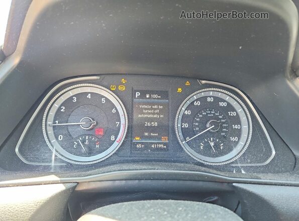 5NPEL4JA1LH004030 2020 HYUNDAI SONATA Black Вид щитка приладів