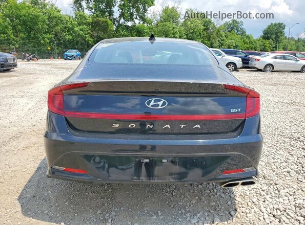 5NPEL4JA1MH083796 2021 HYUNDAI SONATA Black Widok z tyłu
