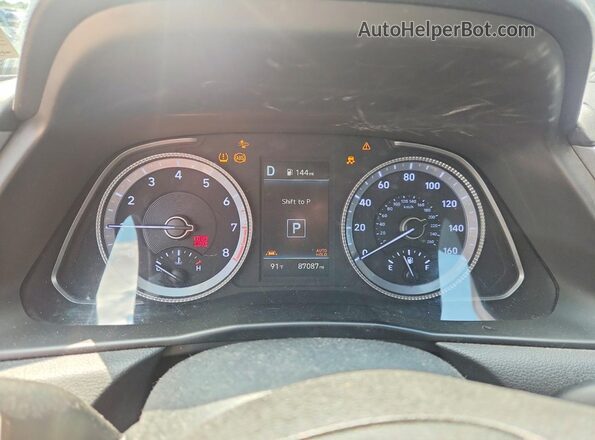 5NPEL4JA2LH057447 2020 HYUNDAI SONATA Черный Вид щитка приборов