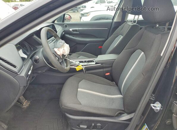 5NPEL4JA2MH081300 2021 HYUNDAI SONATA Black Widok wnętrza z przodu