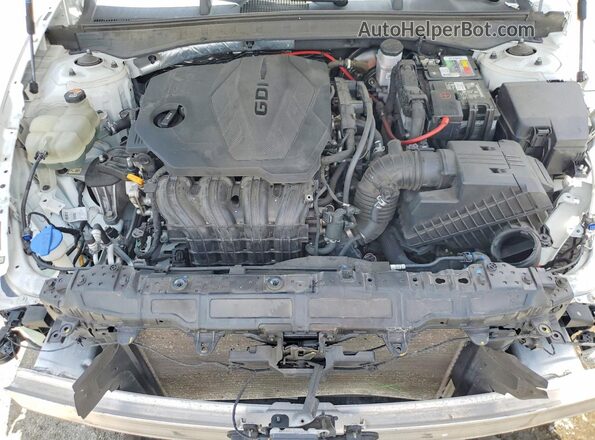 5NPEL4JA2MH083516 2021 HYUNDAI SONATA White უკანა სალონის ხედი