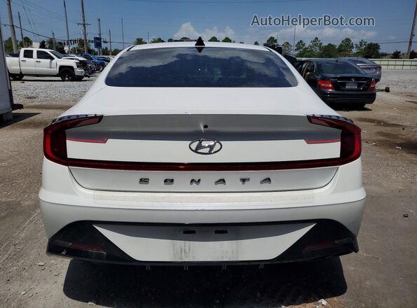 5NPEL4JA2MH083516 2021 HYUNDAI SONATA White უკანა ხედი