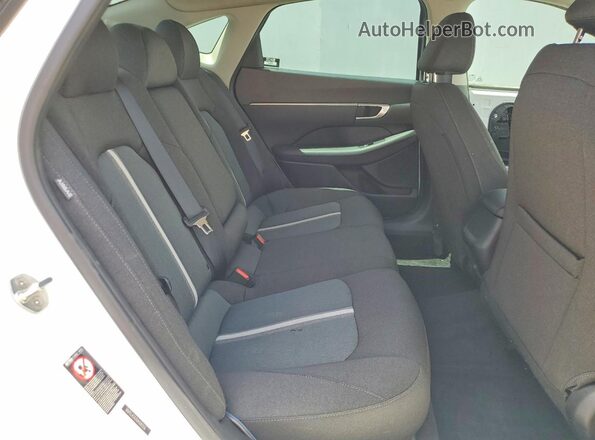 5NPEL4JA2MH083516 2021 HYUNDAI SONATA White უკანა სავარძლების ხედი