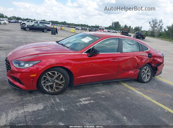 5NPEL4JA3MH093763 2021 HYUNDAI SONATA Red Front view