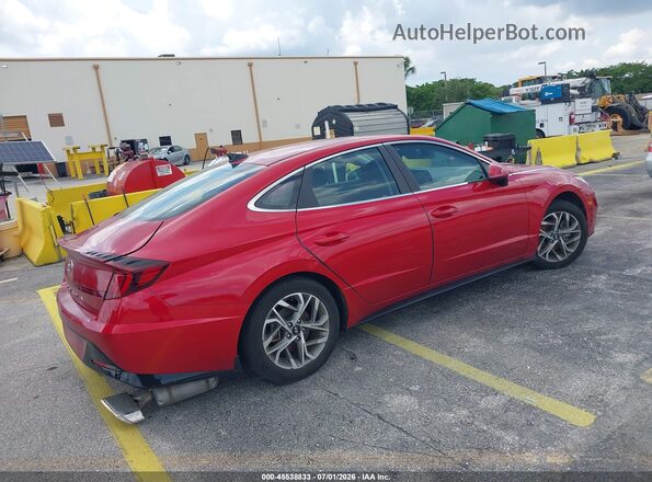 5NPEL4JA3MH093763 2021 HYUNDAI SONATA Red Rear right