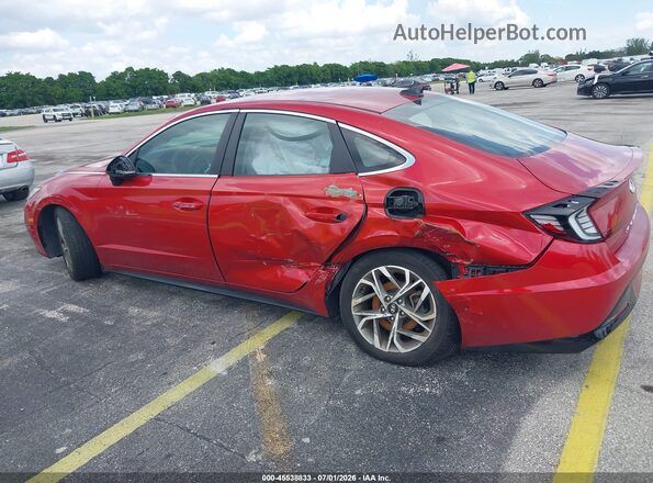 5NPEL4JA3MH093763 2021 HYUNDAI SONATA Red 