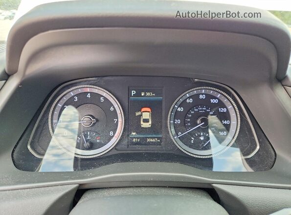 5NPEL4JA4LH028113 2020 HYUNDAI SONATA White Instrument cluster view