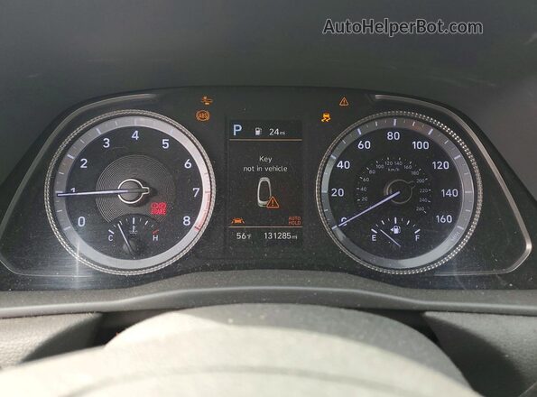 5NPEL4JA6MH068288 2021 HYUNDAI SONATA White Instrument cluster view