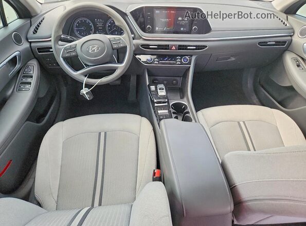 5NPEL4JA9MH100604 2021 HYUNDAI SONATA Gray Widok deski rozdzielczej