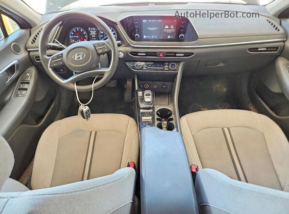 5NPEL4JA9MH107651 2021 HYUNDAI SONATA Черный Вид панели приборов