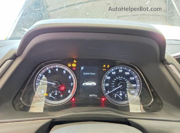 5NPEL4JA9MH107651 2021 HYUNDAI SONATA Черный Вид щитка приборов
