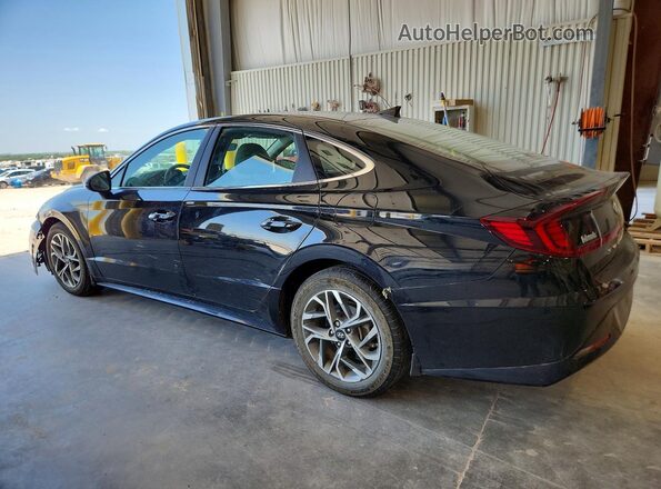 5NPEL4JA9MH107651 2021 HYUNDAI SONATA Черный Задняя левая четверть