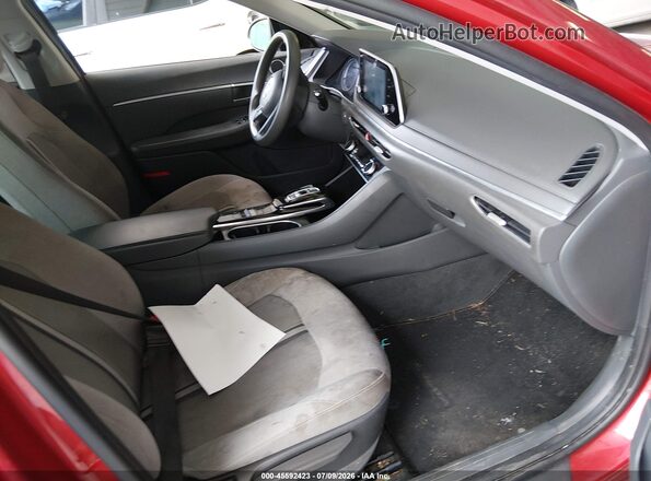 5NPEL4JA9MH118701 2021 HYUNDAI SONATA Red Вид салону спереду