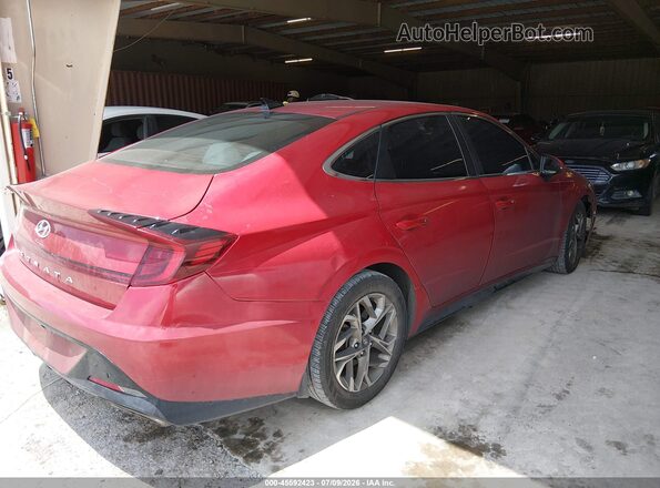 5NPEL4JA9MH118701 2021 HYUNDAI SONATA Red Задня права чверть