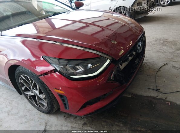 5NPEL4JA9MH118701 2021 HYUNDAI SONATA Red Вид спереду