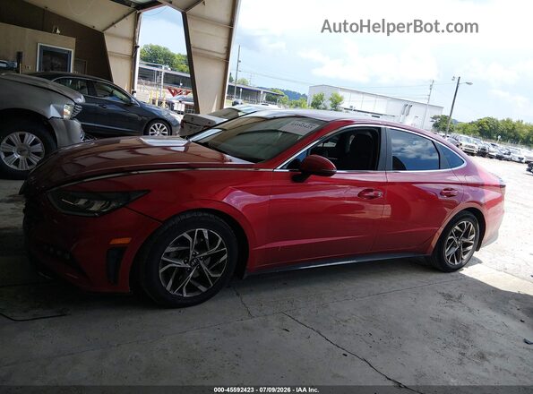 5NPEL4JA9MH118701 2021 HYUNDAI SONATA Red Вид задньої частини салону