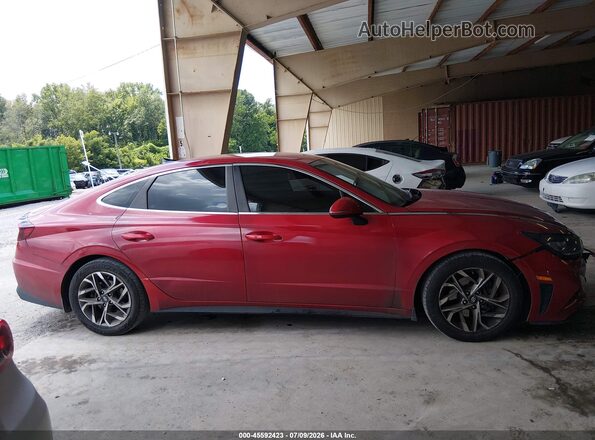 5NPEL4JA9MH118701 2021 HYUNDAI SONATA Red Вид щитка приладів
