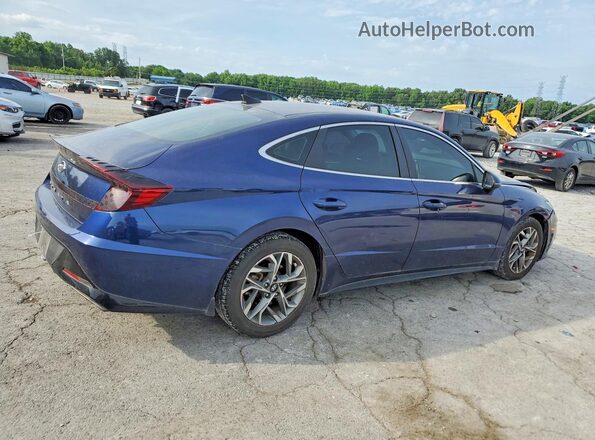 5NPEL4JAXNH143253 2022 HYUNDAI SONATA Blue Trasero derecho